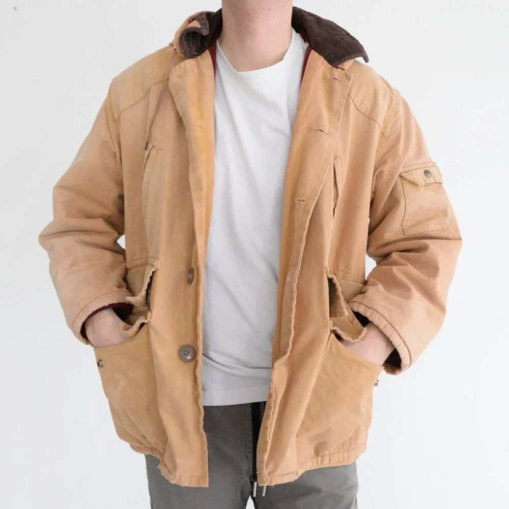 VTG 70'S Delta Sportswear Tan  Button Up Hunting Outdoor Detroit Style Jacket